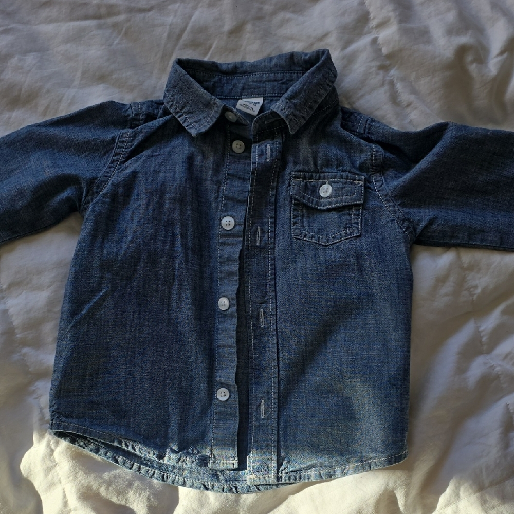 Old Navy Blue Chambray Shirt